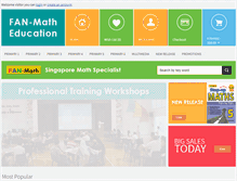 Tablet Screenshot of fanmath.com.sg